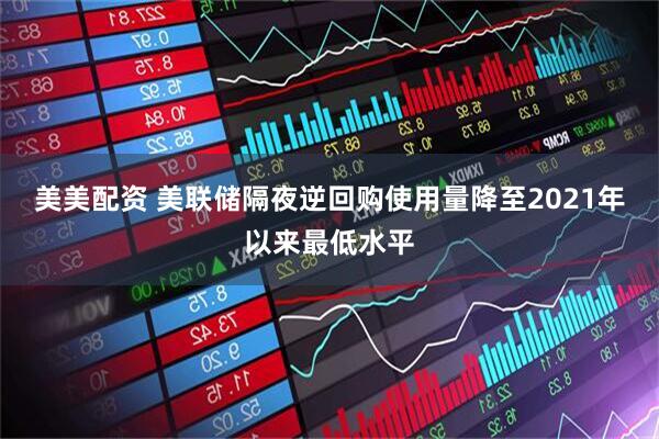 美美配资 美联储隔夜逆回购使用量降至2021年以来最低水平